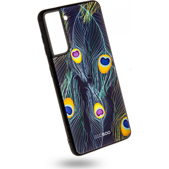 Egoboo Case Glass TPU Peacock Samsung S21 - (SS21DTPUPEAC)