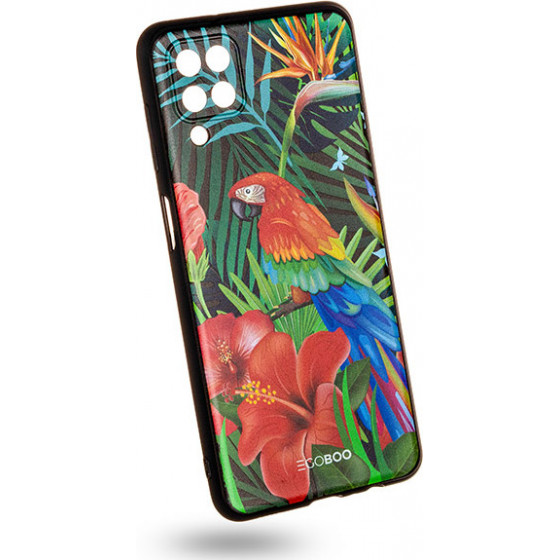Egoboo Case Mat TPU Jungle Parrot Samsung A12 - (SA12DTPUJUNGP)