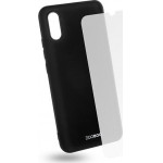 Egoboo Tempered Glass + Case Rubber TPU Black Xiaomi Redmi 9A - (X9ATPUBLKGL)