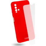 Egoboo Tempered Glass + Case Rubber TPU Coral Xiaomi Redmi 9T - (X9TTPUCORALGL)