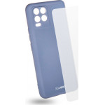 Egoboo Tempered Glass + Case Rubber TPU Light Grey Realme 8/8 Pro - (R8TPUGREYGL)
