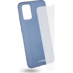 Egoboo Tempered Glass + Case Rubber TPU Light Grey Samsung A02s - (SA02STPUGREYGL)