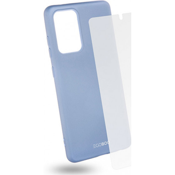 Egoboo Tempered Glass + Case Rubber TPU Light Violet Samsung A52 - (SA52TPUVIOGL)