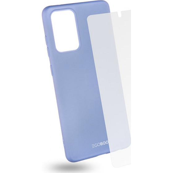 Egoboo Tempered Glass + Case Rubber TPU Light Violet Samsung A72 - (SA72TPUVIOGL)
