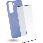 Egoboo Tempered Glass + Case Rubber TPU Light Violet Samsung S21 - (SS21TPUVIOGL)