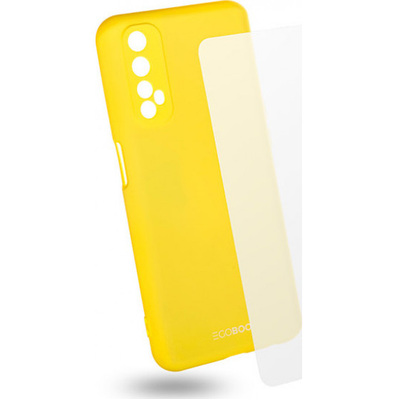 Egoboo Tempered Glass + Case Rubber TPU Lime Realme 7 - (R7TPULIMEGL)