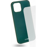Egoboo Tempered Glass + Case Rubber TPU Ruby Green iPhone 12 Pro Max - (IP12PMTPURUBYGL)