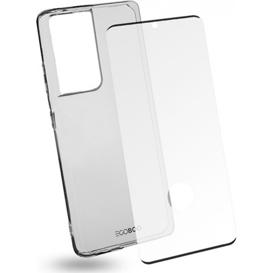 Egoboo Tempered Glass + Case TPU Transparent Samsung S21 Ultra - (SS21UTPUTRANGL)