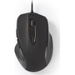 Nedis Nedis Wired Mouse 800 / 1200 / 2400 / 3200 DPI 6-Button Black - (MSWD400BK)