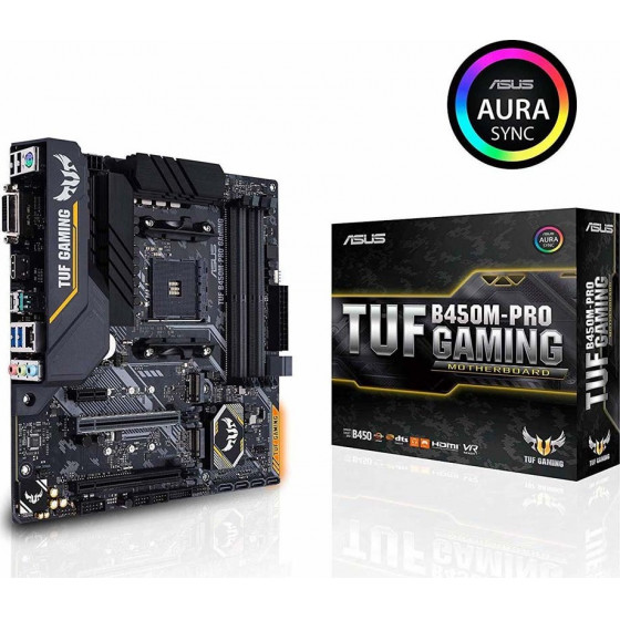 Asus TUF B450M-PRO GAMING Motherboard micro ATX AM4 - (90MB10A0-M0EAY0)