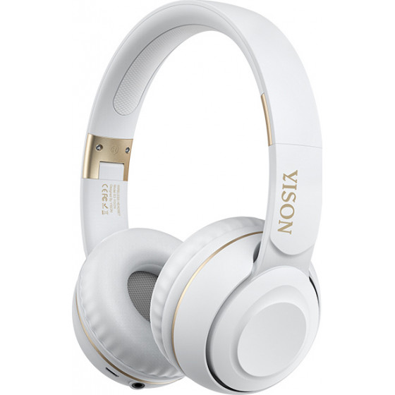 Yison headphones B3, wireless & wired, BT 5.0, ����� - (B3-WH)
