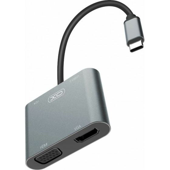 XO HUB001 USB-C Adapter 4in1