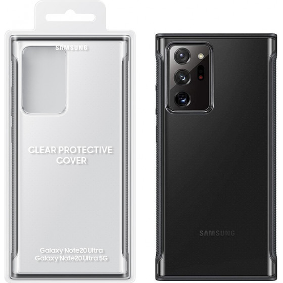 SAMSUNG ���� NOTE 20 ULTRA N985 CLEAR PROTECTIVE COVER BLACK - (EF-GN985CBEGEU)
