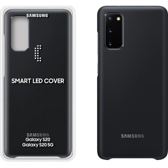 SAMSUNG ���� S20 G980 LED COVER BLACK- (EF-KG980CBEGEU)