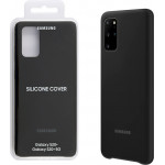 SAMSUNG ���� S20 PLUS G985 SILICONE COVER BLACK - (EF-PG985TBEGEU)
