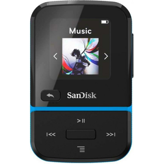 SanDisk MP3 Player SDMX30-016G-E46B Clip Sport Go Blue 16GB