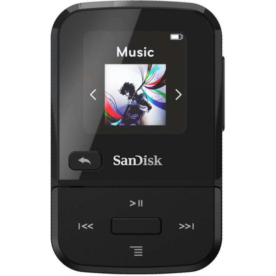 SanDisk MP3 Player SDMX30-016G-E46K Clip Sport Go Black 16GB