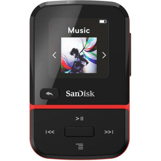 SanDisk MP3 Player SDMX30-016G-E46R Clip Sport Go Red 16GB