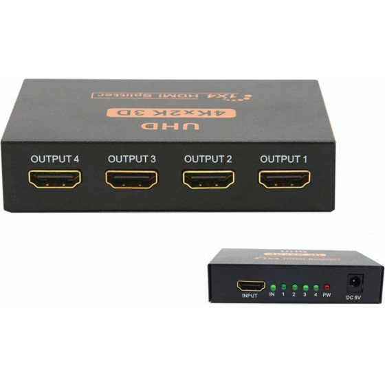HDMI SPLITTER 1 IN / 4 ������ 4K x 2K OEM - (02.001.0087)