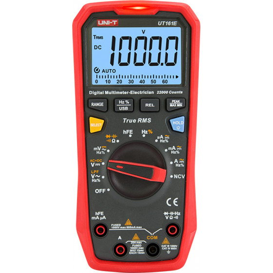 UNI-T ������� ��������� 1000V AC/DC, NCV, True RMS - (UT161E)