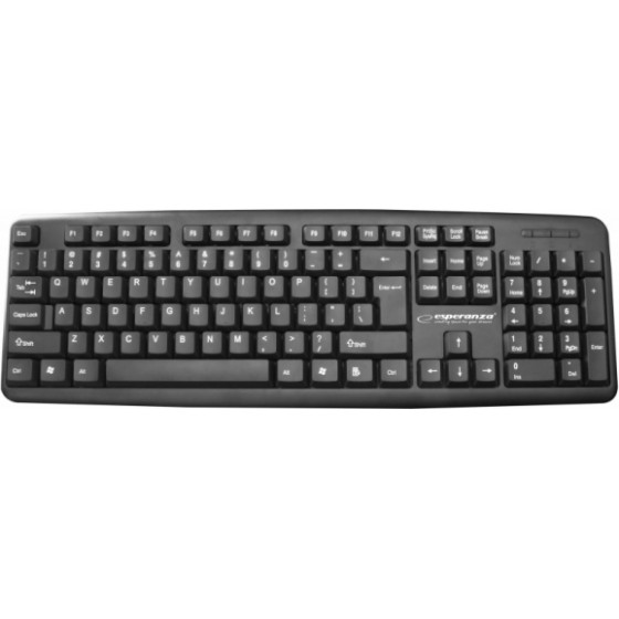 Esperanza Wired Keyboard Amarillo Black - (EK134)