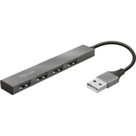TRUST Halyx Aluminium 4-Port Mini USB2.0 Hub - (23786)
