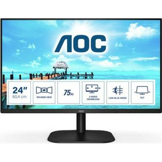 AOC B2 LED 23.8 1920 x 1080 pixels Full HD Black - (24B2XH/EU)