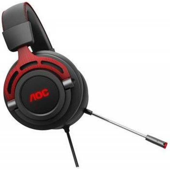 AOC Headset Head-band Black Red - (GH300)