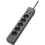 APC surge protector Black 5 AC outlets 230V 1.52m - (PME5U2B-GR)