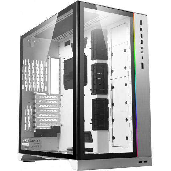 Lian Li PC-O11 Dynamic XL ROG Certify White - White E-ATX / ATX / M-ATX (steel & aluminium) PC Case - (G99.O11DXL-W.00)