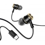 USAMS earphones �� ��������� US-SJ482 Type-C 10mm 1.2m ����� - (HSEP4301)