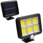 GloboStar ��������� ������� ��������� LED 120 6 x COB 35W 1800lm �� ������������ �������� 2400mAh - ������������ ����� �� ��������� ������-������ - PIR ��������� ������� ��������� IP65 ����� ����� 6000K - (71463)