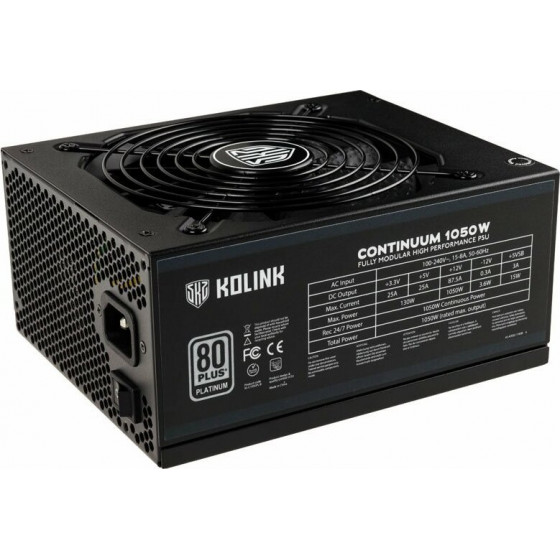 Kolink Continuum 80 PLUS Platinum PSU modular 1050 Watt PC Power Supply - With Cable - (NEKL-029)