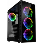 Kolink Observatory Lite RGB Midi-Tower - Tempered Glass - Black - (GEKL-065)