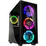 Kolink Observatory RGB Midi-Tower, Tempered Glass PC Case - black Window - (GEKL-035)
