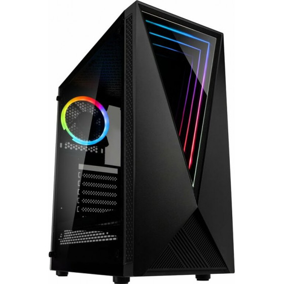 Kolink VOID RGB Midi-Tower - black - Tempered Glass Window - (GEKL-063)