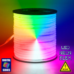 GloboStar TUBE 360� Degree Neon Flex Epistar LED SMD 5050 1m 18W/m 60LED/m 1818lm/m 360� DC 24V ��������� IP68 Digital Magic Addressable IC WS2811 RGB Dimmable - (70589)