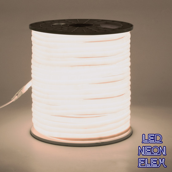 GloboStar TUBE 360� Degree Neon Flex Epistar LED SMD 2835 1m 12W/m 120LED/m 1284lm/m 360� DC 230V ��������� IP68 ������ ����� 4500K Dimmable - (70591)