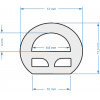 GloboStar TUBE 360� Degree Neon Flex Epistar LED SMD 2835 1m 12W/m 120LED/m 1248lm/m 360� DC 24V ��������� IP68 ����� ����� 3000K Dimmable - (70582)