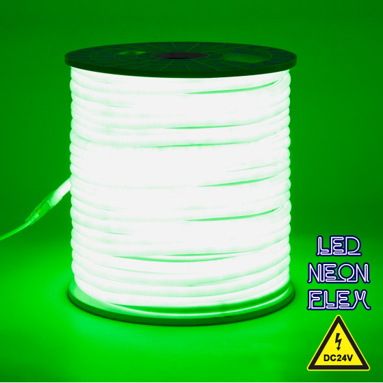 GloboStar TUBE 360� Degree Neon Flex Epistar LED SMD 2835 1m 12W/m 120LED/m 1212lm/m 360� DC 24V ��������� IP68 ������� Dimmable - (70584)