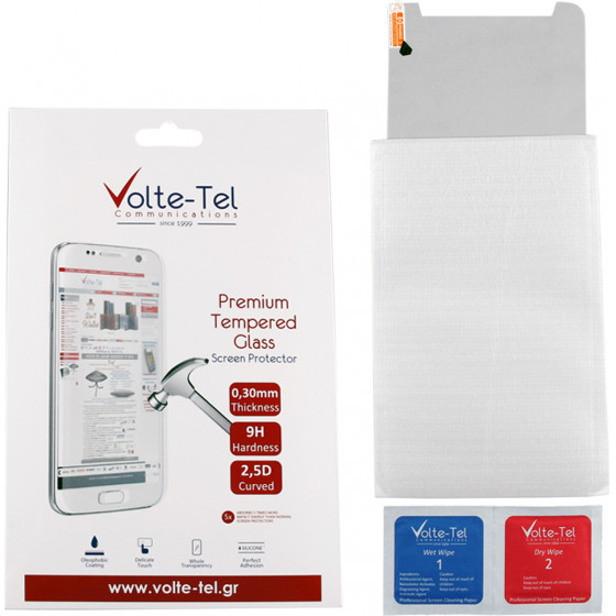 VOLTE-TEL TEMPERED GLASS SAMSUNG TAB S7 FE T730/T736 12.4 9H 0.30mm 2.5D FULL GLUE - (5205308294976)