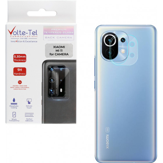 VOLTE-TEL TEMPERED GLASS XIAOMI MI 11 6.81 9H 0.30mm FOR CAMERA - (5205308295072)