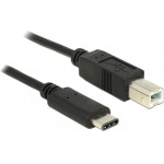 DeLock ������� USB 2.0 Type-C �� USB Type B 0.5m Black - (83328)
