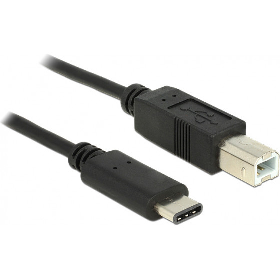 DeLock ������� USB 2.0 Type-C �� USB Type B 0.5m Black - (83328)