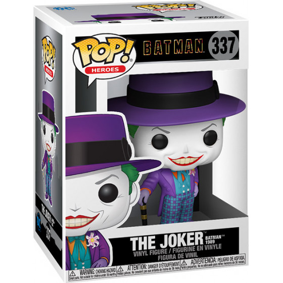 Funko POP! DC Heroes: Batman 1989 - The Joker with Hat* #337 Vinyl Figure