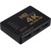 POWERTECH HDMI Amplifier Switch 5 in 1 , 4K, 3D, Remote Control - (PTH-052)