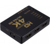 POWERTECH HDMI Amplifier Switch 5 in 1 , 4K, 3D, Remote Control - (PTH-052)