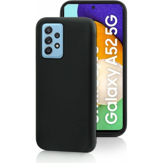 Fonex Tpu Case 0.6mm Samsung A52 Black Backcover - (BLK1545B)