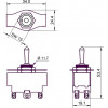 GOOBAY ��������� 6-pin, 2x ON-OFF-ON, 6A 250V - (10114)