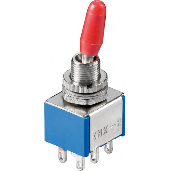 GOOBAY ��������� 6-pin, 2x ON-ON, 3A 250V, 5��� - (10021)